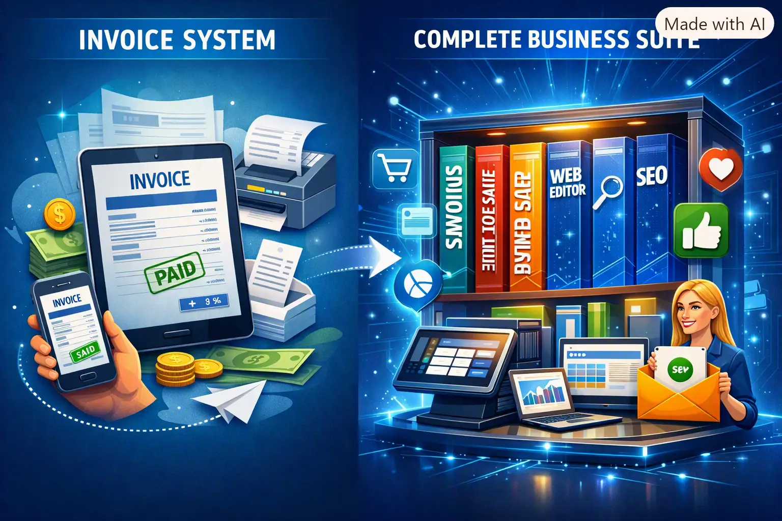 Where the system is now: one back office, several channels